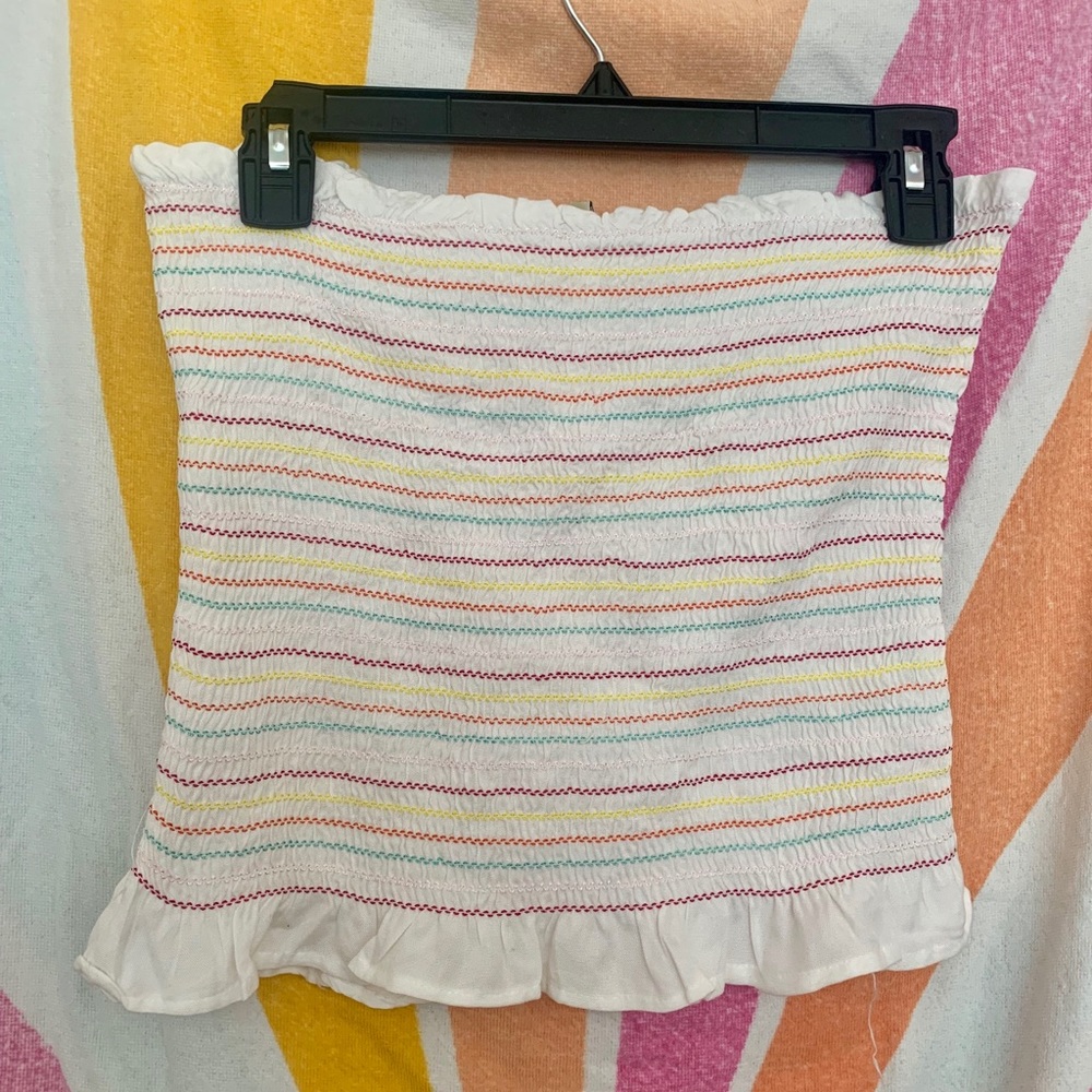 Smocked Rainbow Tube Top